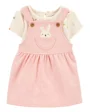 Carter's Комплект 2 в 1 Pink Bunny - боди и платье
