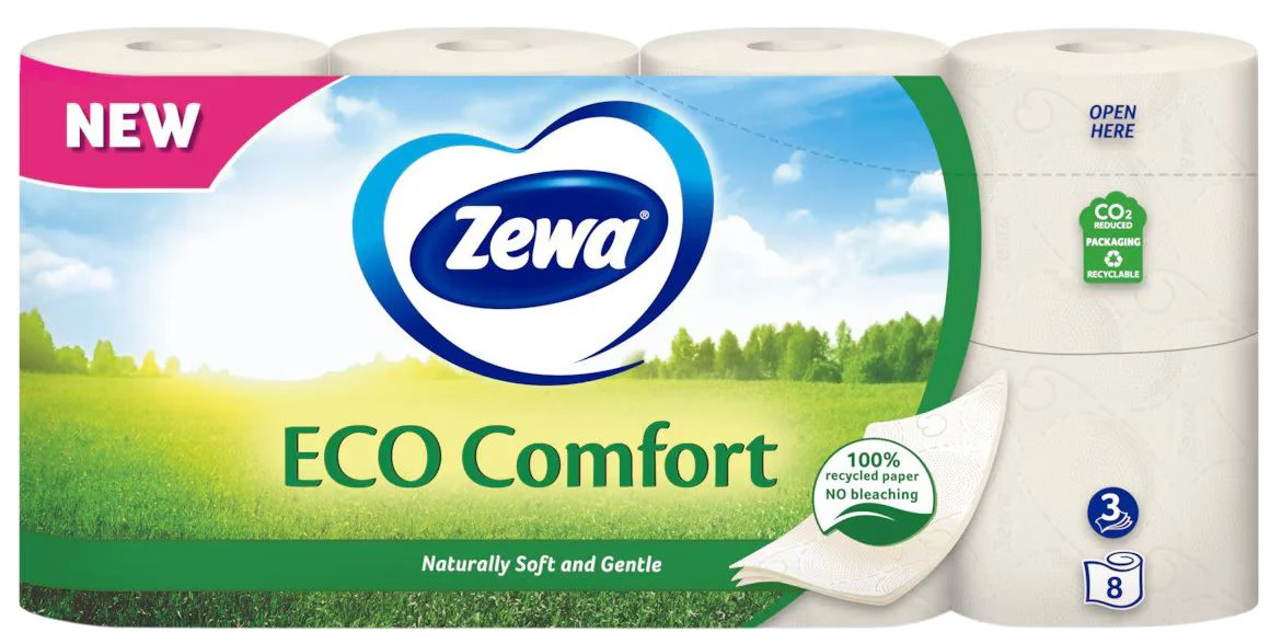 image for Hartie igienica Zewa Eco Comfort 3 straturi, 8 buc. foto