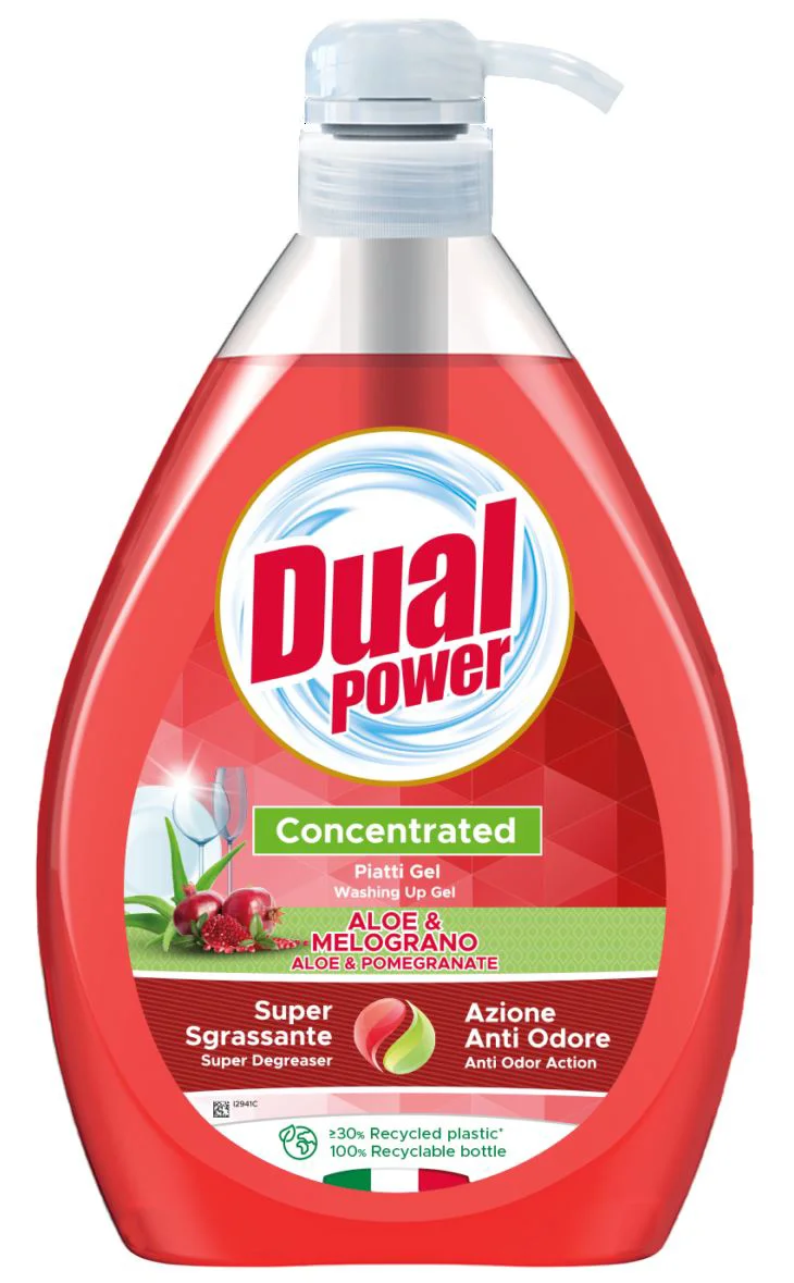 image for Detergent pentru vase cu dozator Dual Power Aloe&Pomegranate, 1000 ml foto