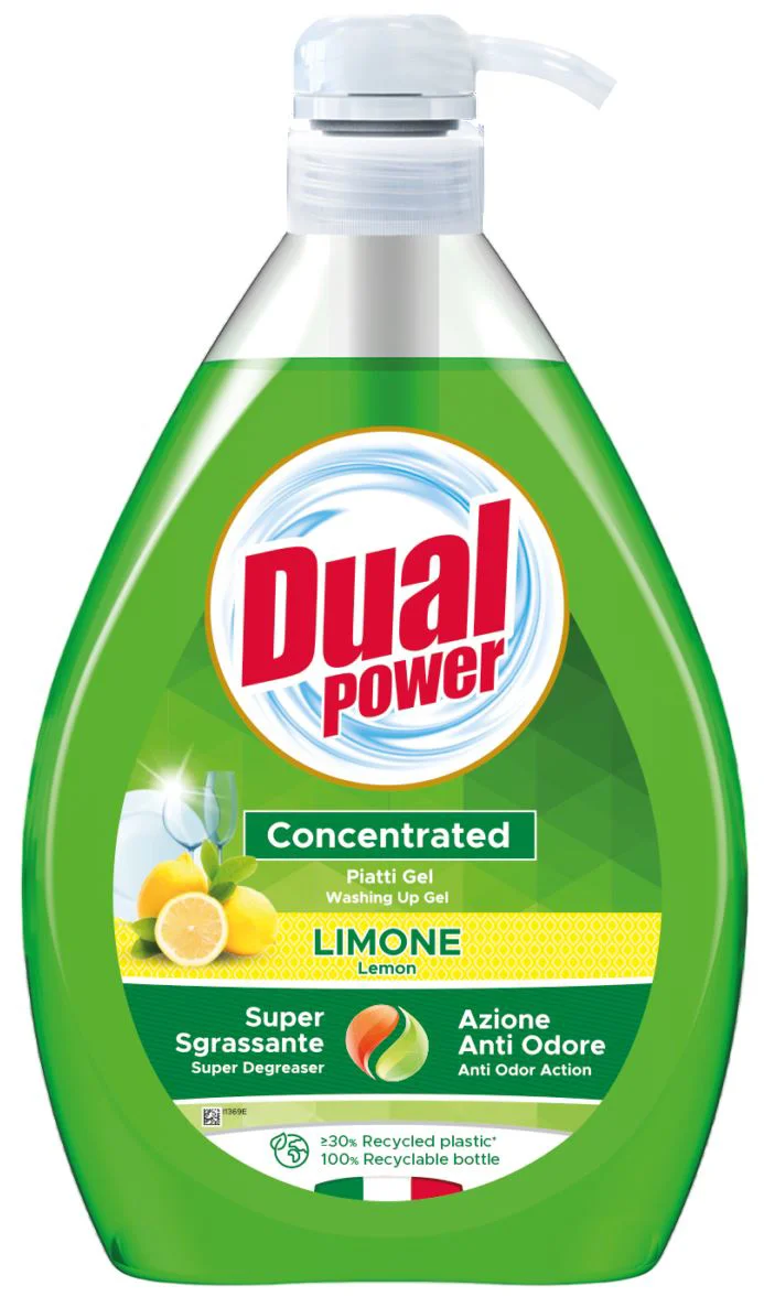 image for Detergent pentru vase cu dozator Dual Power Lemon Green, 1000 ml foto