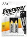 Baterii Energizer Alkaline Power LR6, AA, 1.5 V, 2 buc. foto