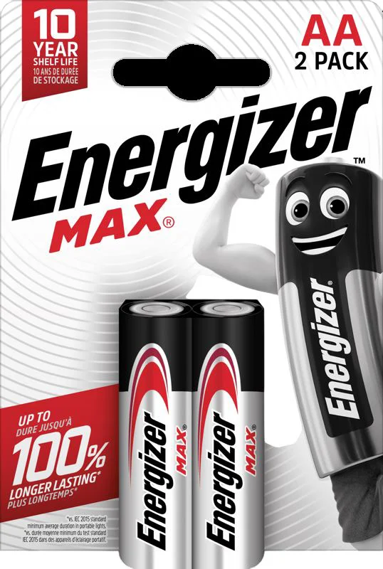 image for Baterii Energizer Max Alkaline AA, 1.5 V, 2 buc. foto