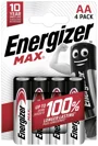 Baterii Energizer Max Alkaline MAX BP4, AA, 1.5 V, 4 buc. foto