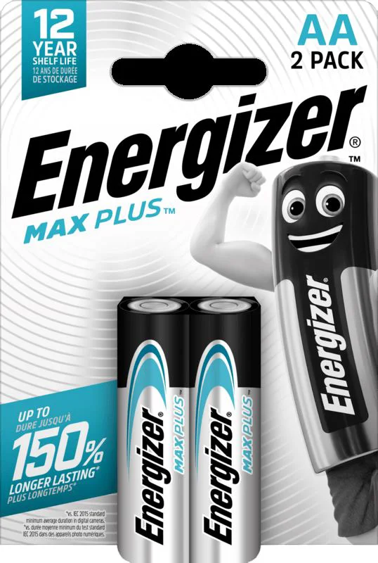 image for Baterii Energizer Max Plus Alkaline AA, 1.5 V, 2 buc. foto