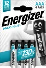 Baterii Energizer Max Plus Alkaline AAA, 1.5 V, 4 buc. foto