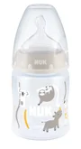 Пластиковая бутылочка с силиконовой соской NUK First Choice (0–6 мес.), 150 мл foto