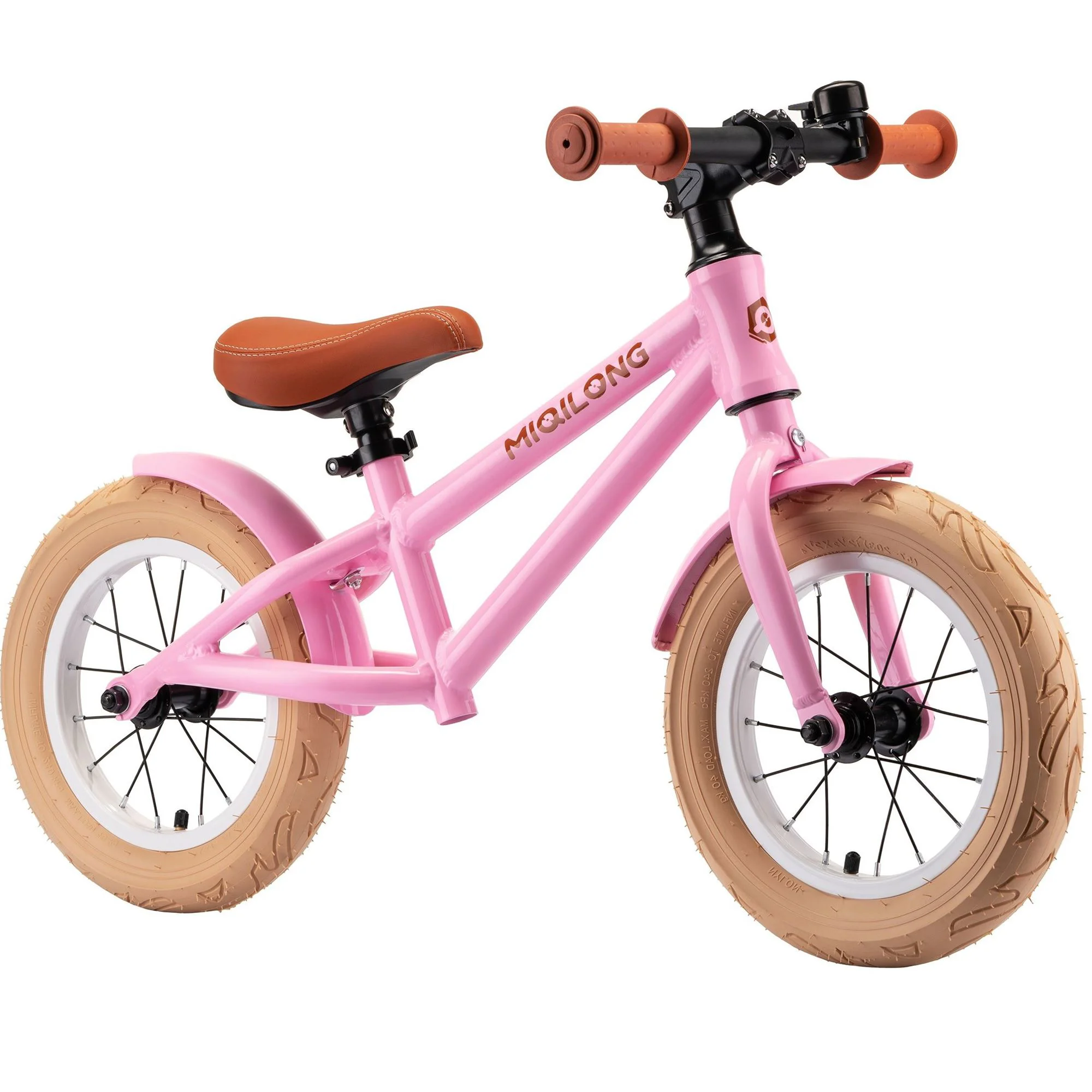 Bicicleta fara pedale Miqilong RVA 12", Roz
