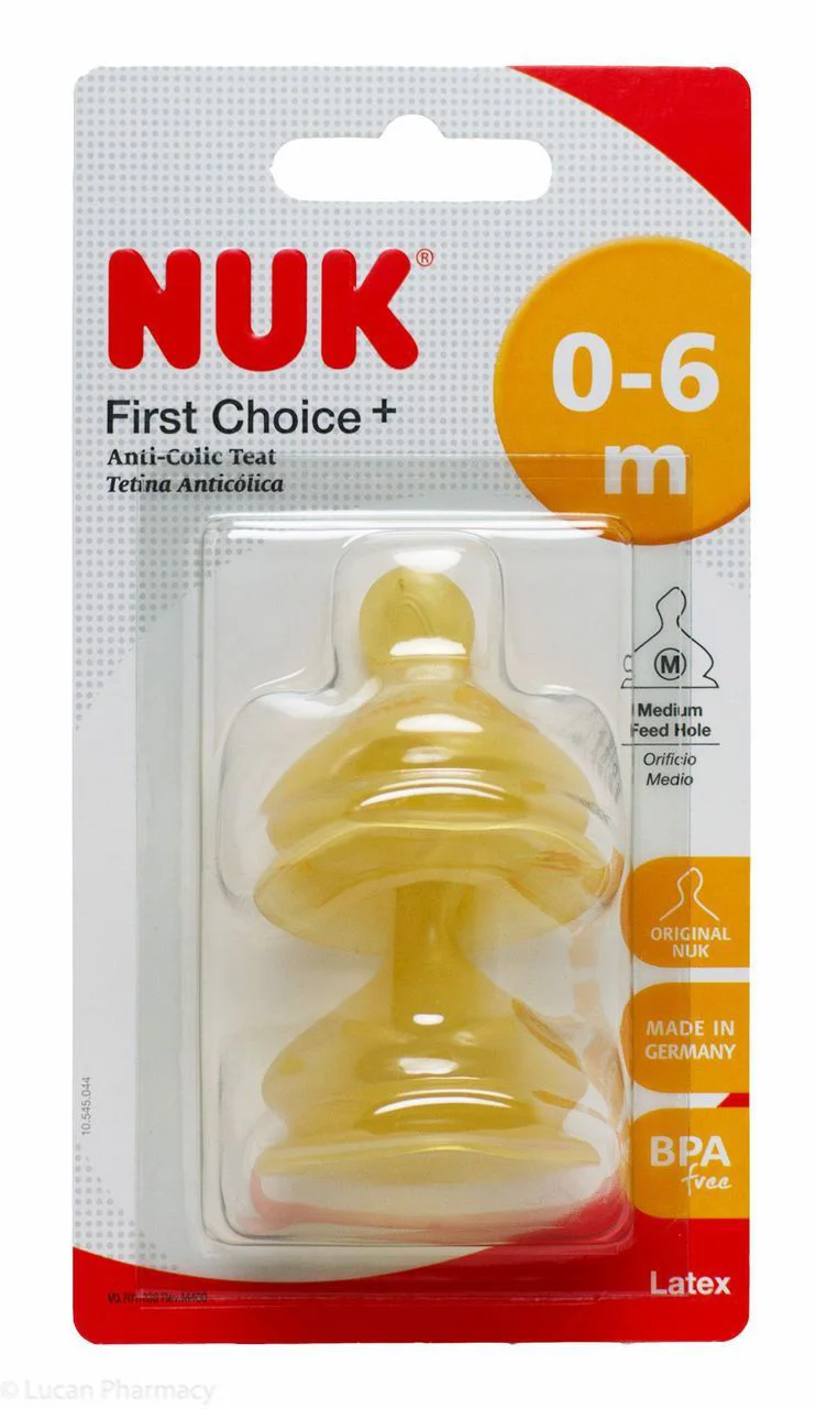 image for Tetina din latex NUK First Choice, flux pentru lapte (0-6 luni), 2 buc. foto