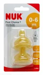 Соска из латекса NUK First Choice, поток для молока (0–6 мес.), 2 шт. foto