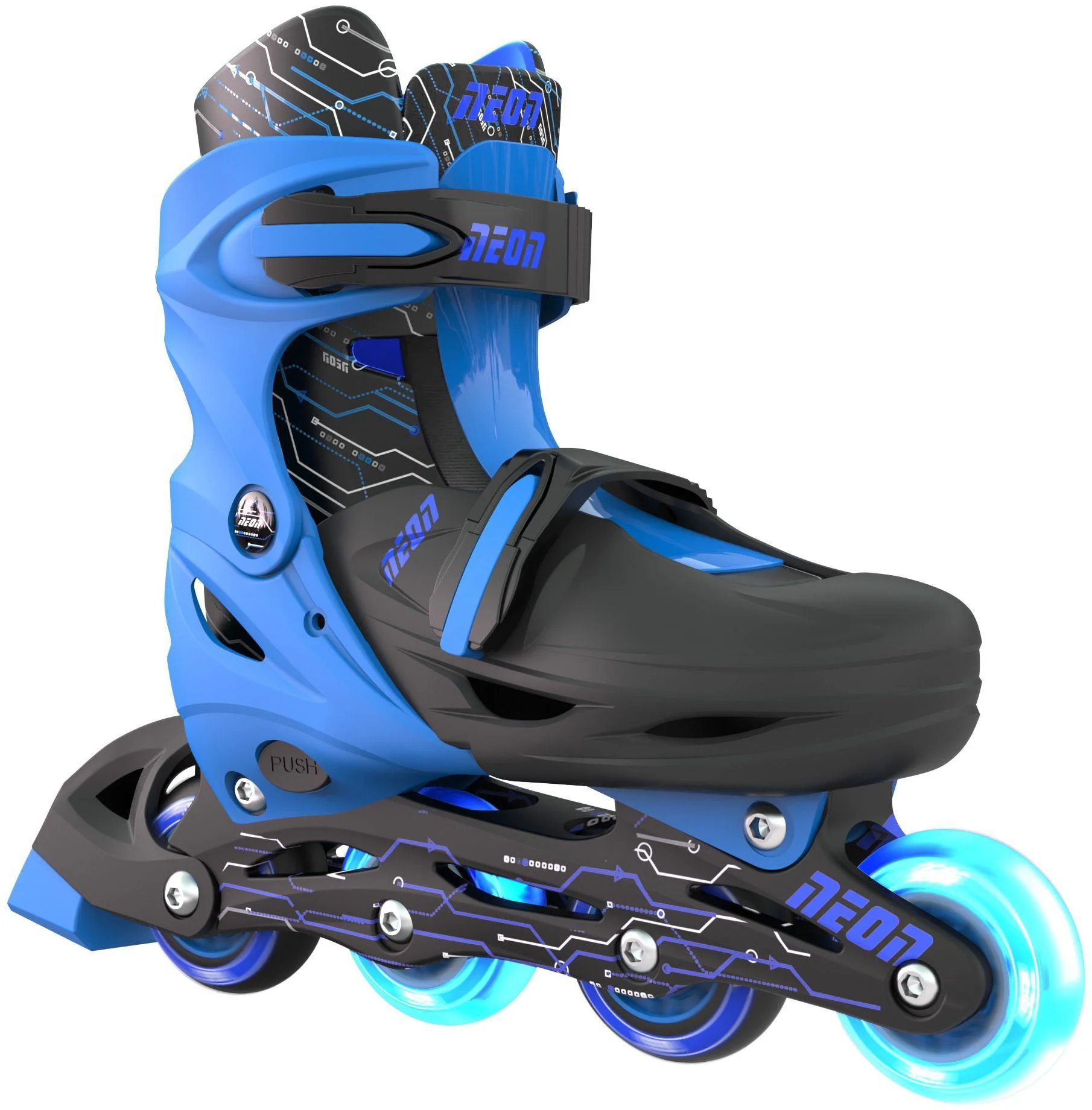 Patine cu rotile Neon Combo, 30-33, Albastru