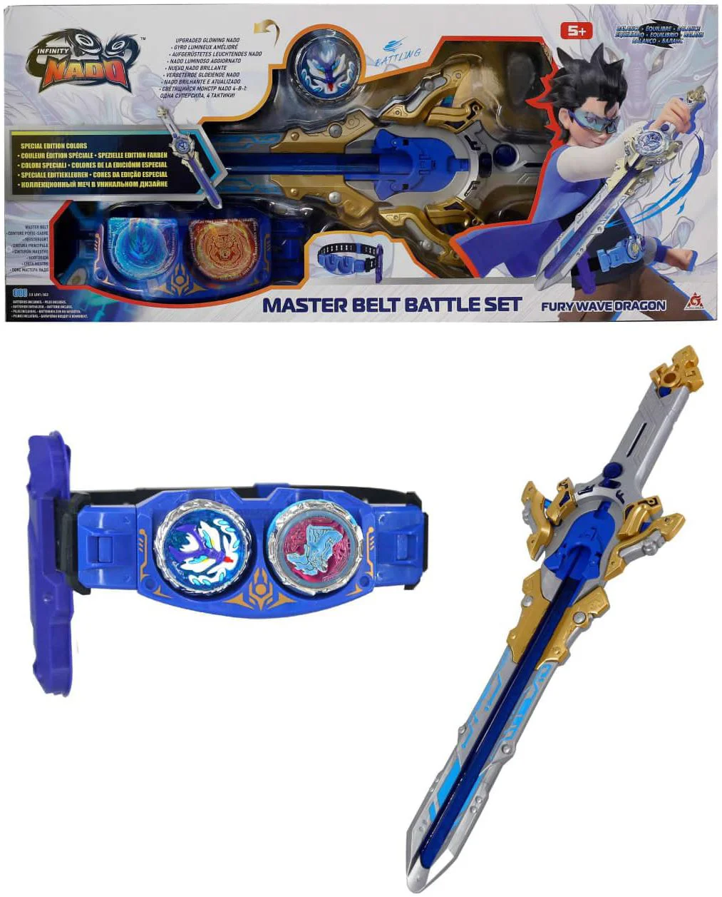 Игровой набор Infinity Nado VI Master Belt Battle Set – Дракон Яростной Волны