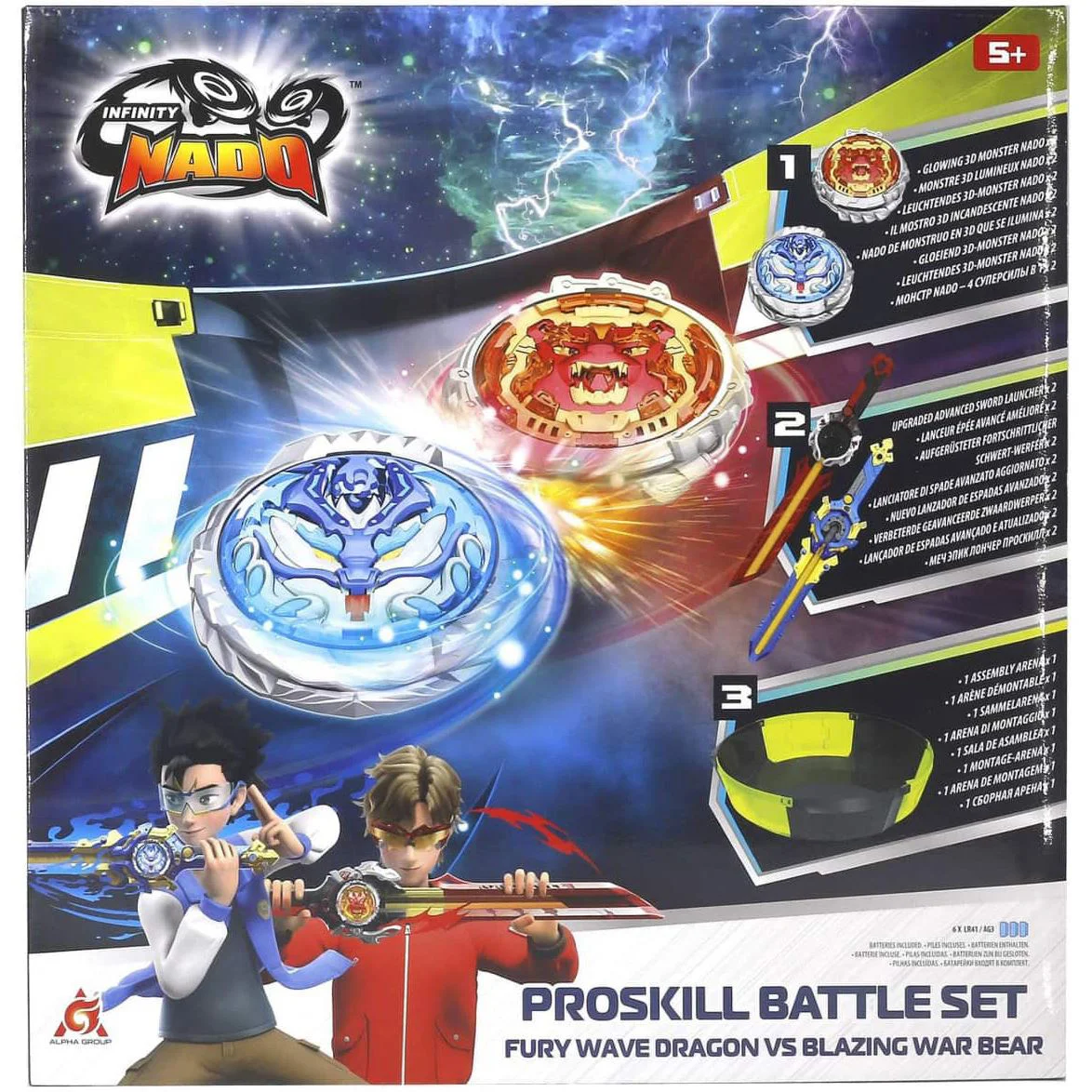 Set de joaca Infinity Nado VI - Dragonul Valurilor vs Ursul Razboinic