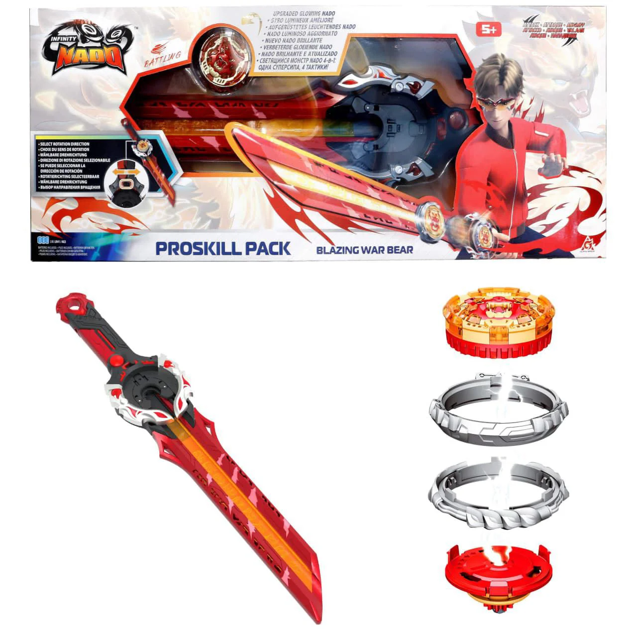 Игровой набор Infinity Nado VI Proskill Pack – Пылающий Боевой Медведь