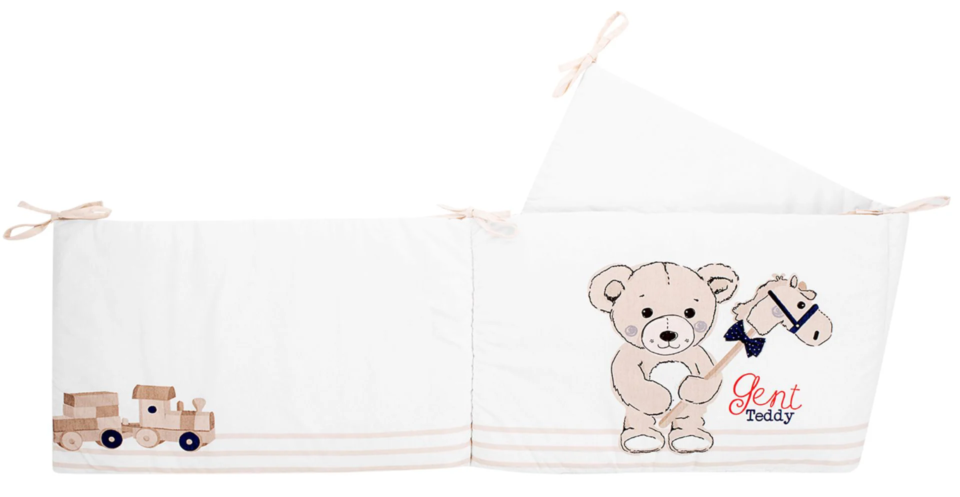 image for Мягкая боковая защита для кроватки KikkaBoo Teddy Bear, 180 см foto