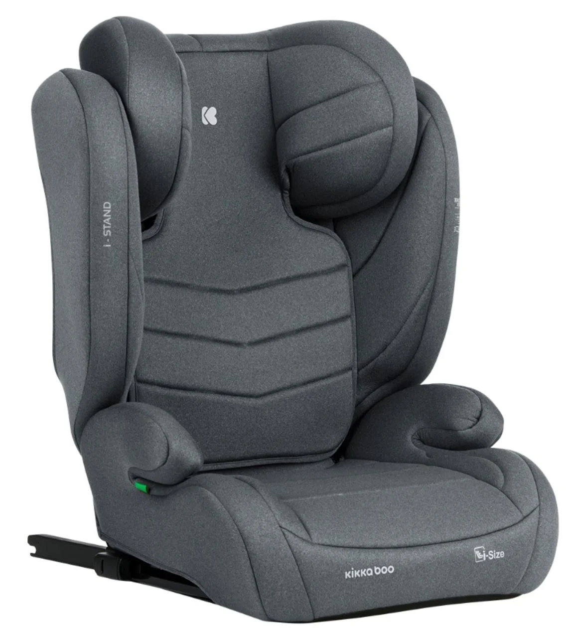 Автокресло с изофиксом i-Size KikkaBoo i-Stand Dark Grey, 100-150 см
