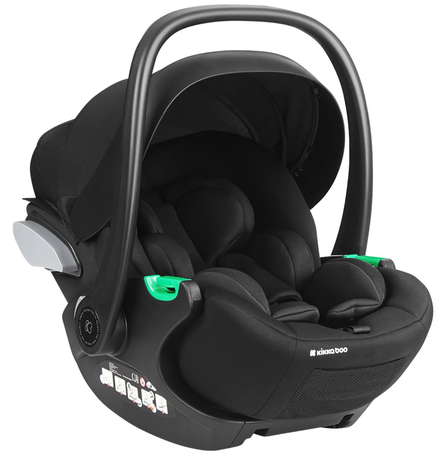 Автокресло i-Size KikkaBoo i-Trail Black, 40-87 см