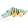 Jucarie de tras din lemn Premaman Crocodil Multicolor