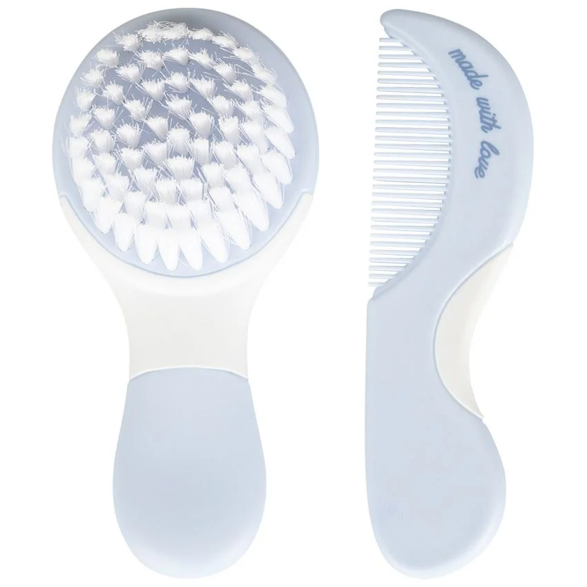 Set perie si pieptene Premaman Aloha Albastru