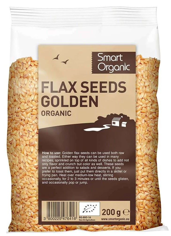 Seminte de in auriu bio Smart Organic, 200 g