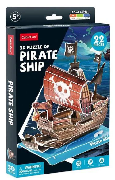 Puzzle 3D CubicFun Nava piratilor foto