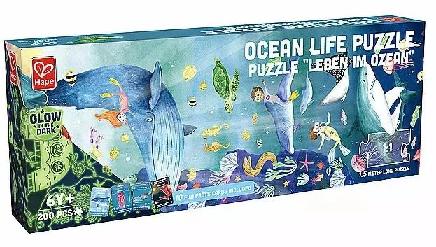 Puzzle Hape Oceanul - straluceste in intuneric