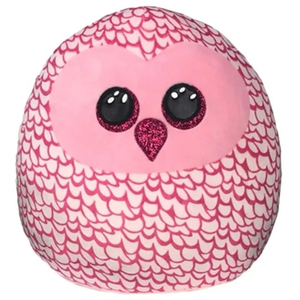 Jucarie de plus TY Squishy Boos Bufnita Pinky, 22 cm foto