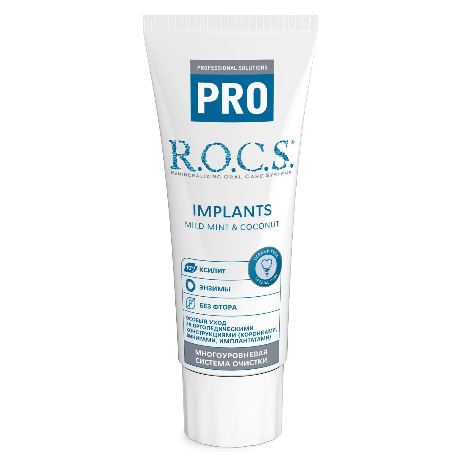 Зубная паста ROCS Pro Implants, 74 г
