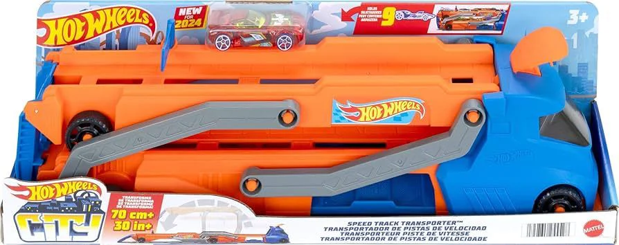 Транспортёр Hot Wheels с трассой Speed Track