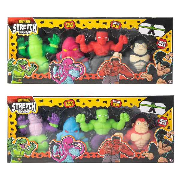 Набор антистресс-игрушек HTI Stretcherz Stretch Squad, 4 шт.