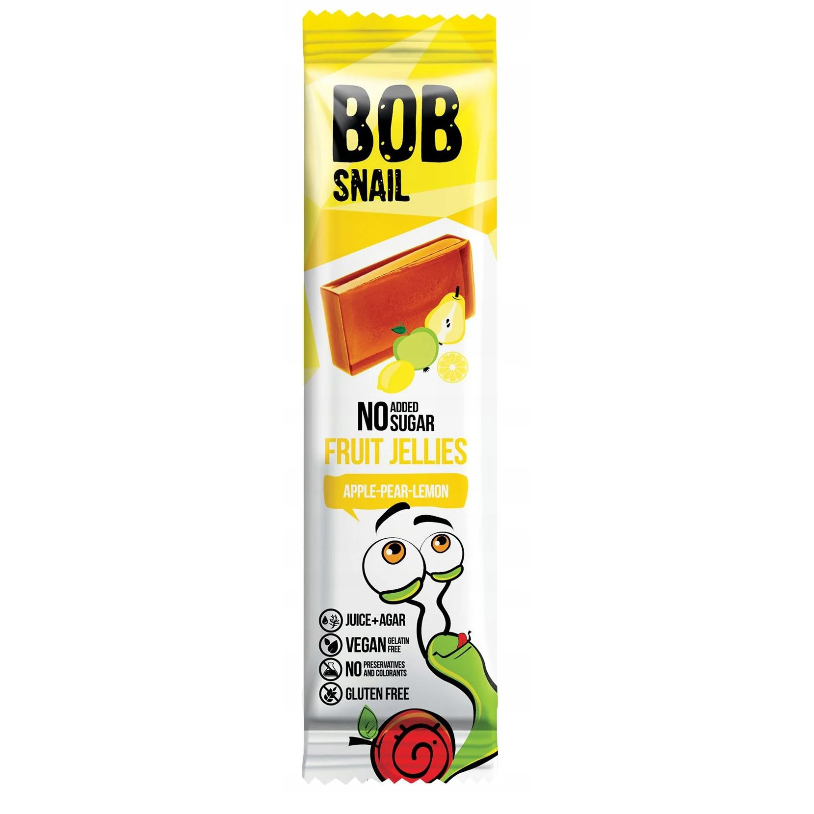 Marmelada Bob Snail de mere,pere,lamaie, 38 g