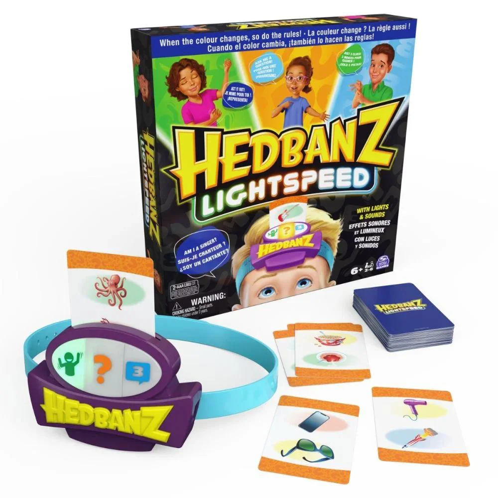Настольная игра Spin Master Hedbanz Lightspeed