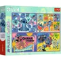 Пазл Trefl Дисней: Удивительный Стич, 4x250 эл. foto