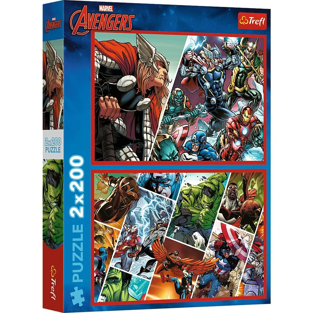 Puzzle Trefl Marvel Avengers Aparatorii lumii, 2x200 el. foto