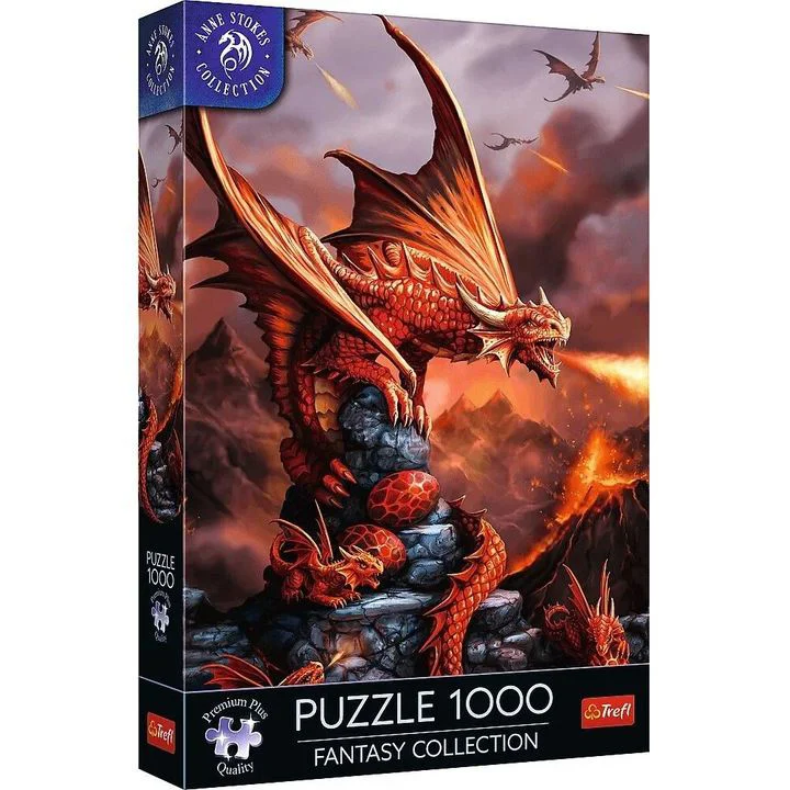 Puzzle Trefl Fantasy Collection Dragon de foc, 1000 el. foto