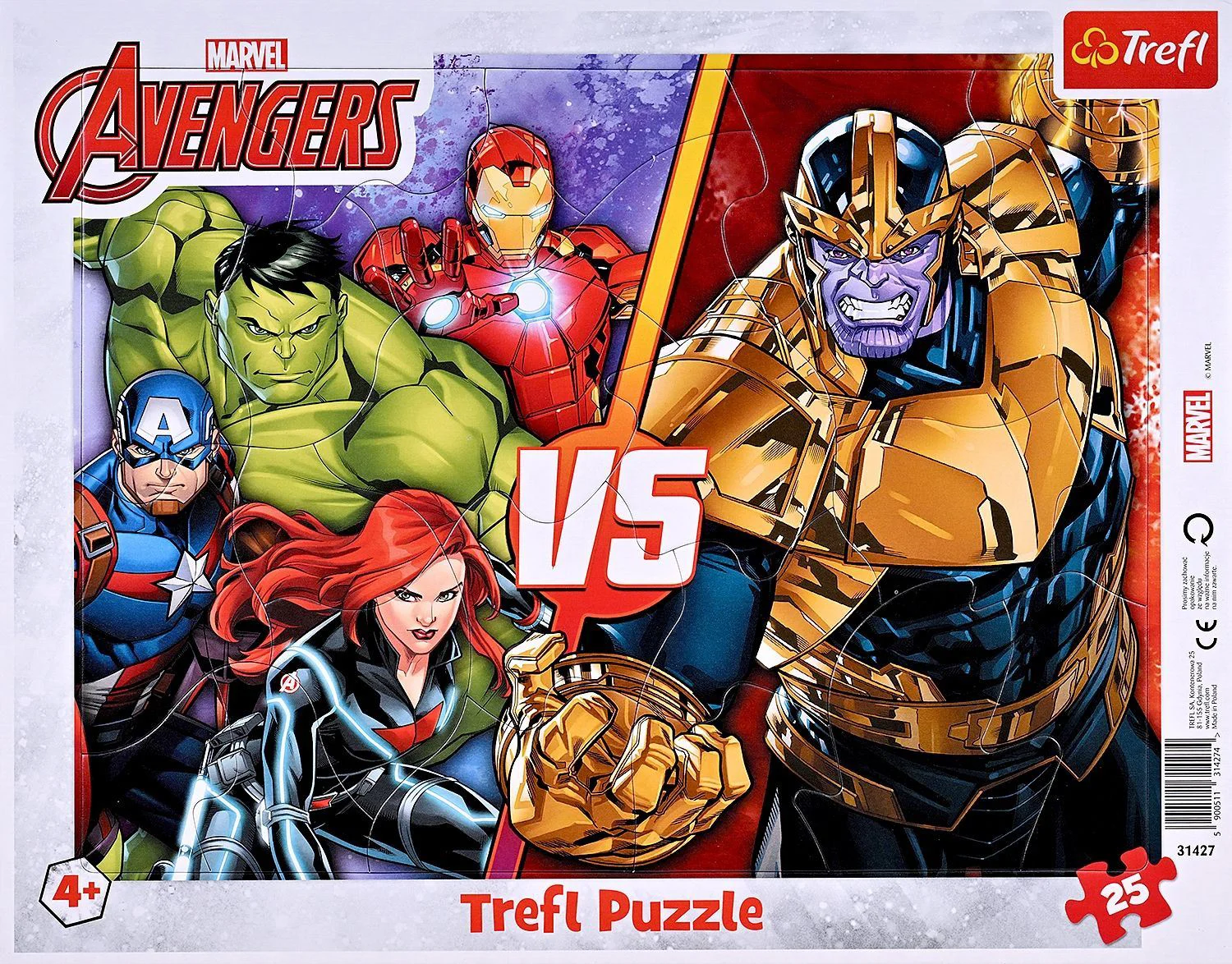Puzzle Trefl Echipa incredibililor razbunatori, 25 el. foto
