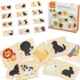 Puzzle din lemn Viga Toys Animale, 24 el. foto