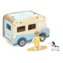 Деревянный игровой набор Viga Toys Дом на колёсах с фигурками и аксессуарами foto