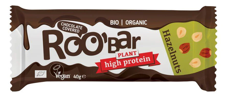 Био-протеиновый батончик с орехами и шоколадом Raw Roobar, 40 г