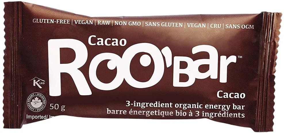 Био-протеиновый батончик с какао Raw Roobar, 50 г