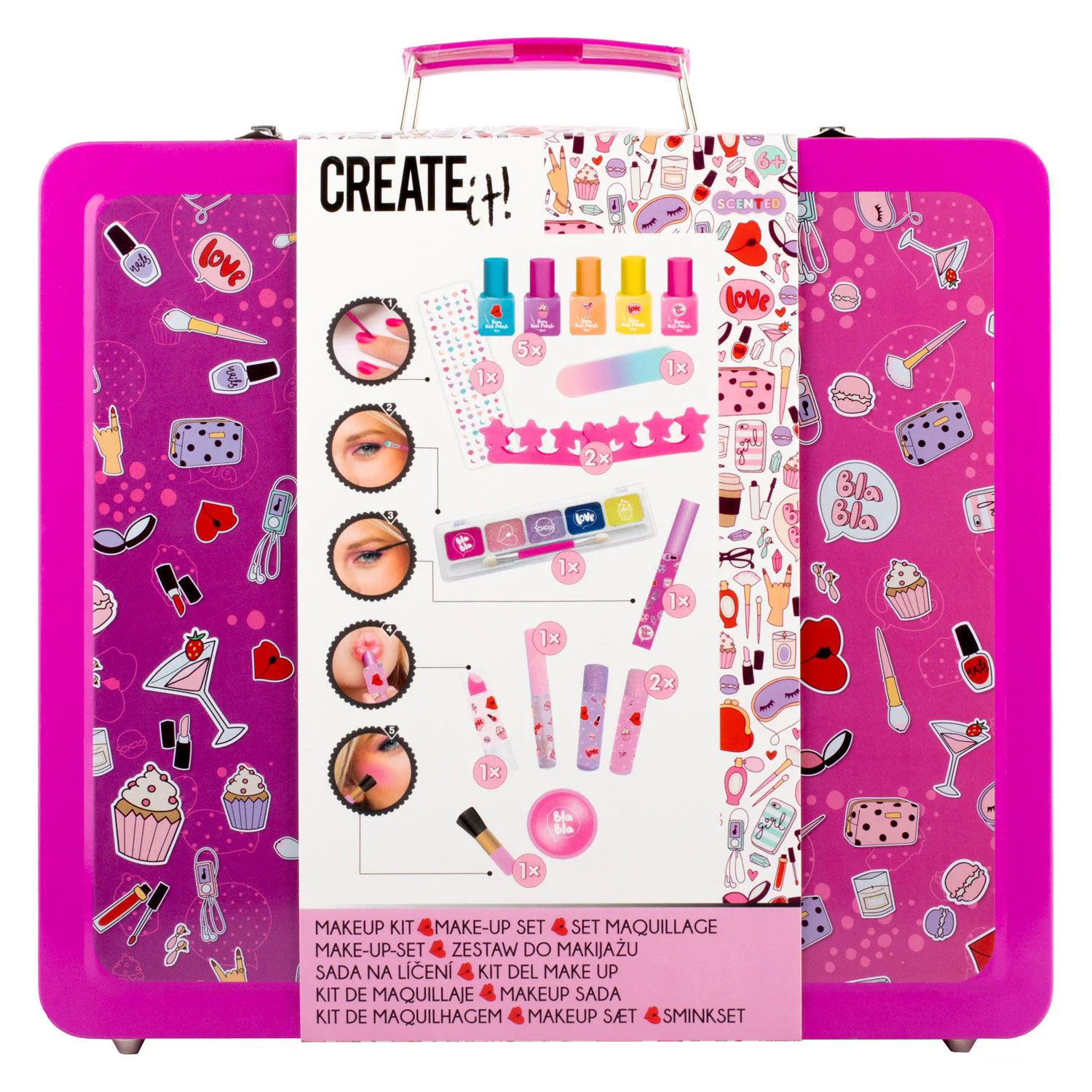 Set de machiaj pentru fetite Create it Neon