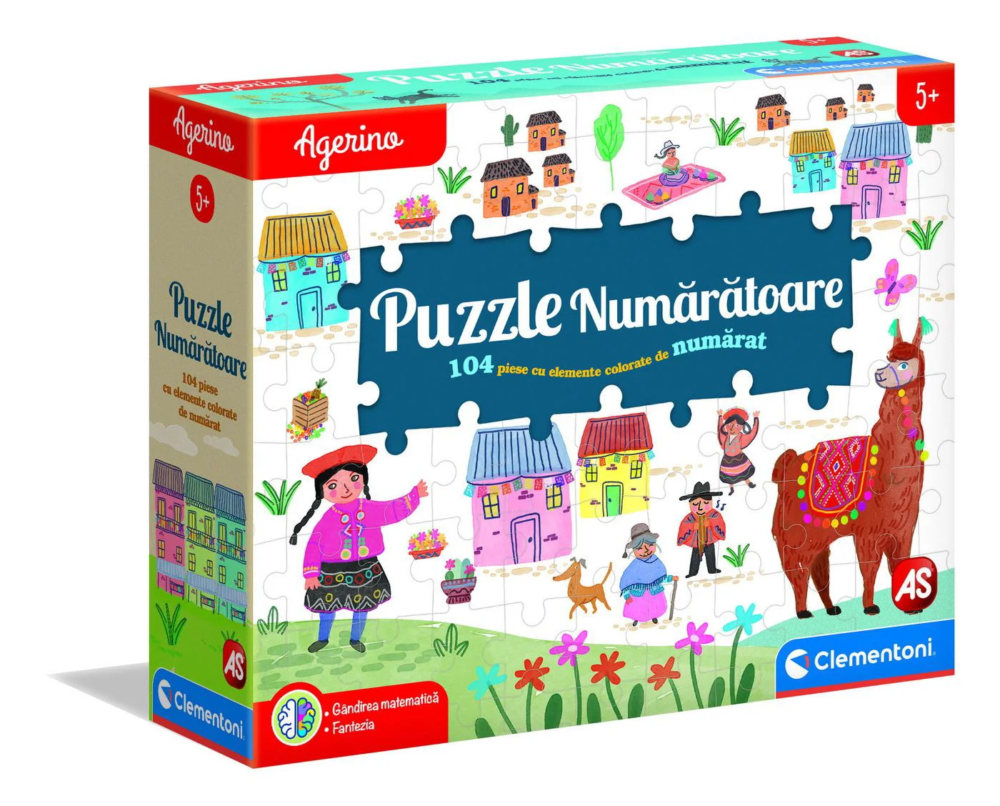 Puzzle educativ AS KIDS Agerino Numaratoare, 104 el. foto
