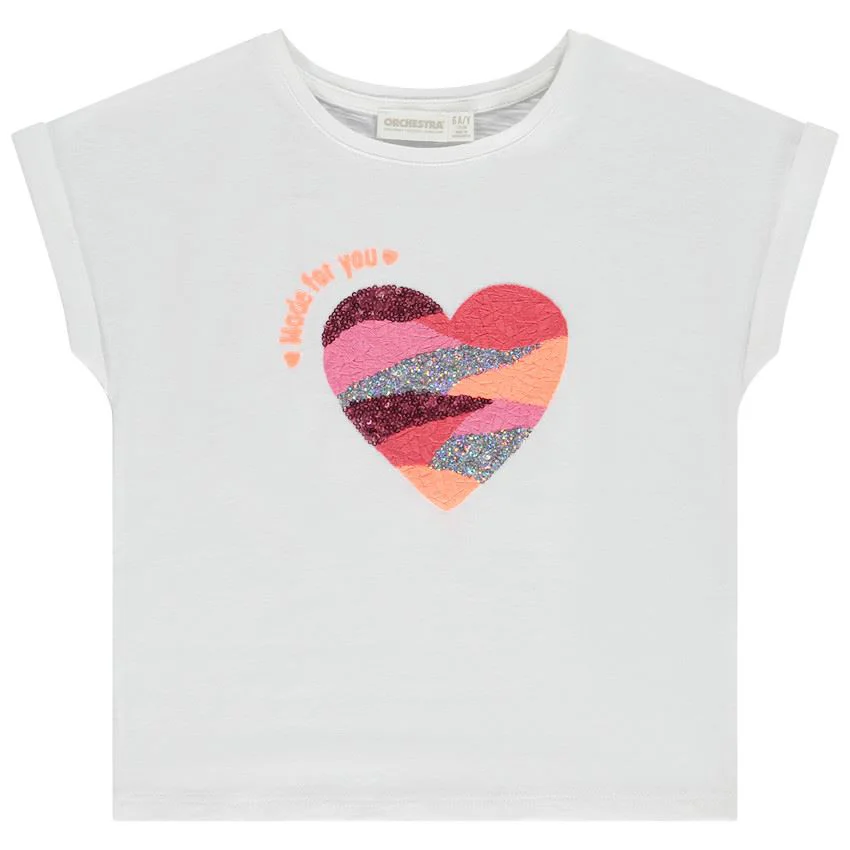 Orchestra Tricou pentru fetite Inimioara