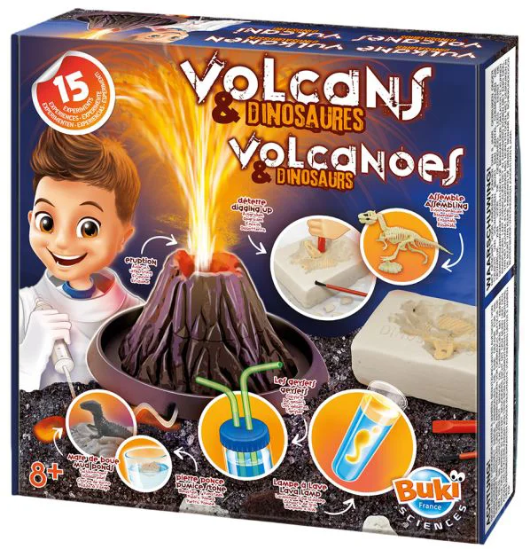 Set de joaca Buki Vulcani si dinozauri