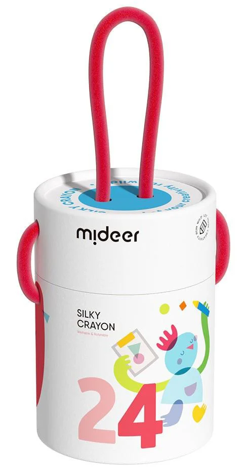 Set de creioane cerate Mideer, 24 culori