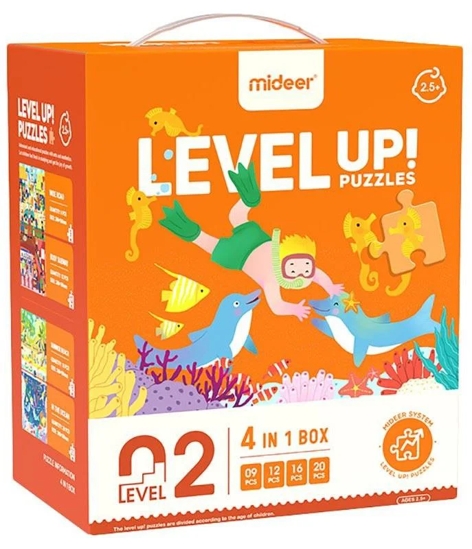 image for Puzzle 4 in 1 Mideer Scene din viata, nivelul 2 foto