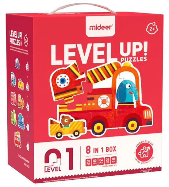 image for Puzzle 8 in 1 Mideer Transport, nivelul 1 foto