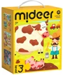 Puzzle 3 in 1 Mideer Scene din viata animalelor, nivelul 3 foto