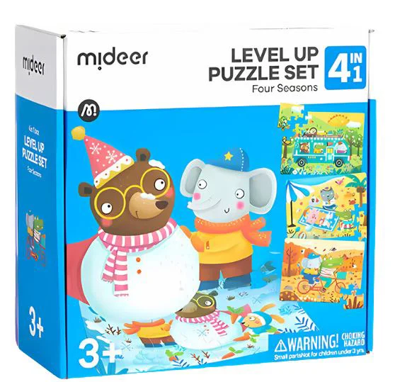 image for Puzzle 4 in 1 Mideer Cele 4 anotimpuri foto