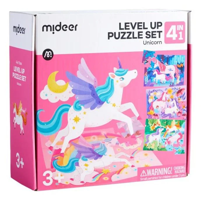Puzzle 4 in 1 Mideer Unicorn foto