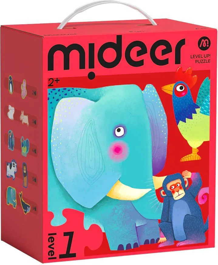 image for Puzzle 10 in 1 Mideer Animale, nivelul 1 foto